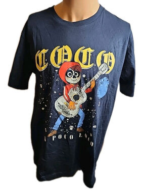 Coco Un Poco Loco Shirt Blue Size Large Disney Pixar Boxlunch New With Tags